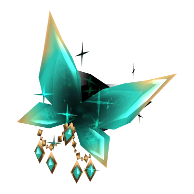 Shiny Viridian Hair Ornament