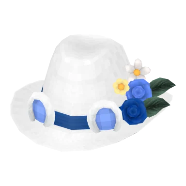 Blue Rose Hat