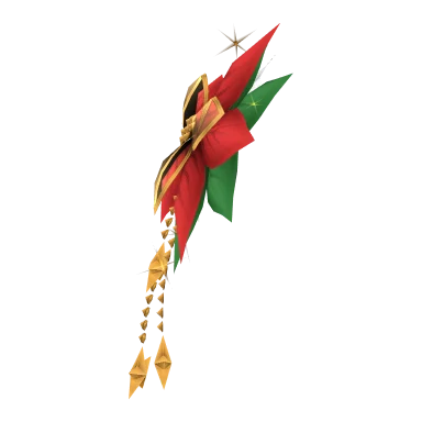 Poinsettia Hair Ornament