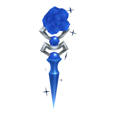 Blue Rose Earrings